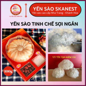 Yến sào tinh chế sợi sơ mướp đặc biệt nguyên chất